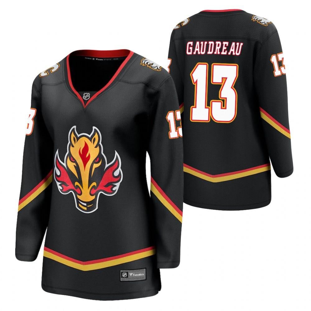 Calgary Flames Johnny Gaudreau 13 2021 Special Edition Jersey Women Black Jersey - JS396 
