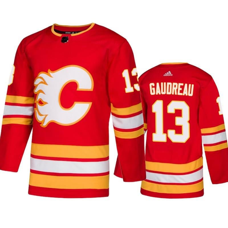 Calgary Flames Johnny Gaudreau 13 Alternate Red Jersey Jersey - JS382 