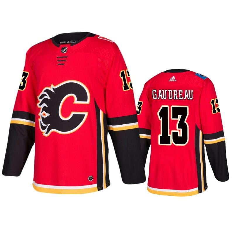 Calgary Flames Johnny Gaudreau 13 Home Red Jersey Jersey - JS306 