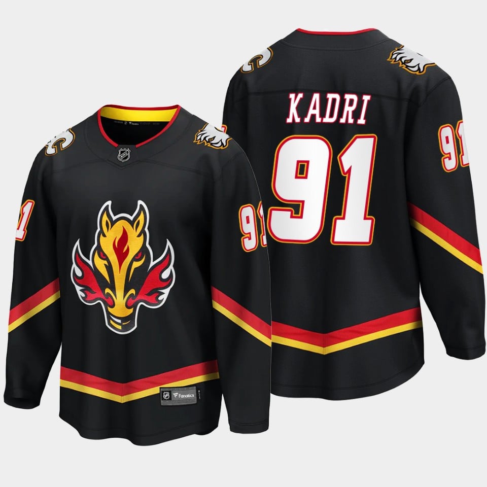 Calgary Flames Nazem Kadri 91 Alternate Red Hockey Jersey Breakaway Player - JS754 