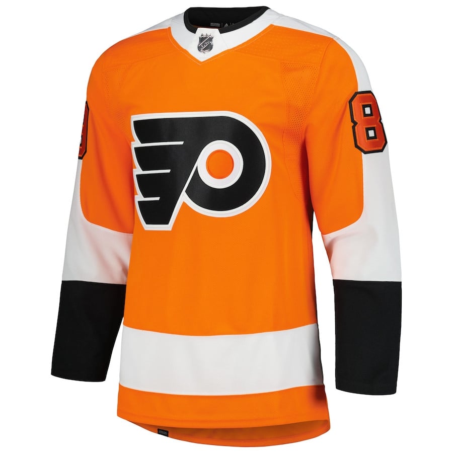 Alternative view of Cam Atkinson 89 Philadelphia Flyers Home Primegreen Men Jersey - Orange - JS300 