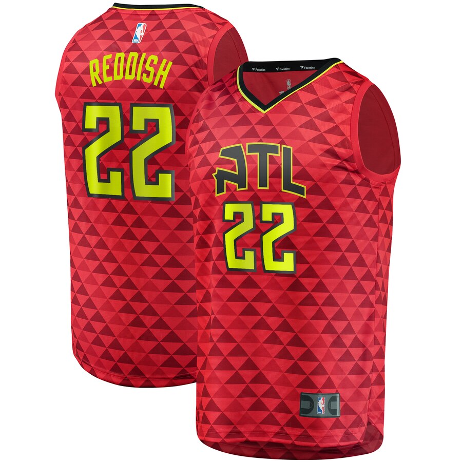 Cam Reddish Atlanta Hawks Fanatics Branded Fast Break Replica Basketball Jersey Red - Statement Edition