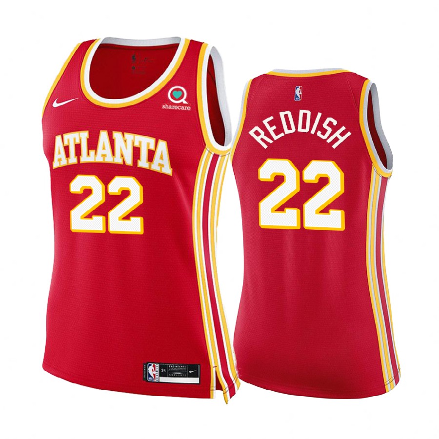 Cam Reddish Atlanta Hawks Red Icon Edition Women 2020-21 Basketball Jersey
