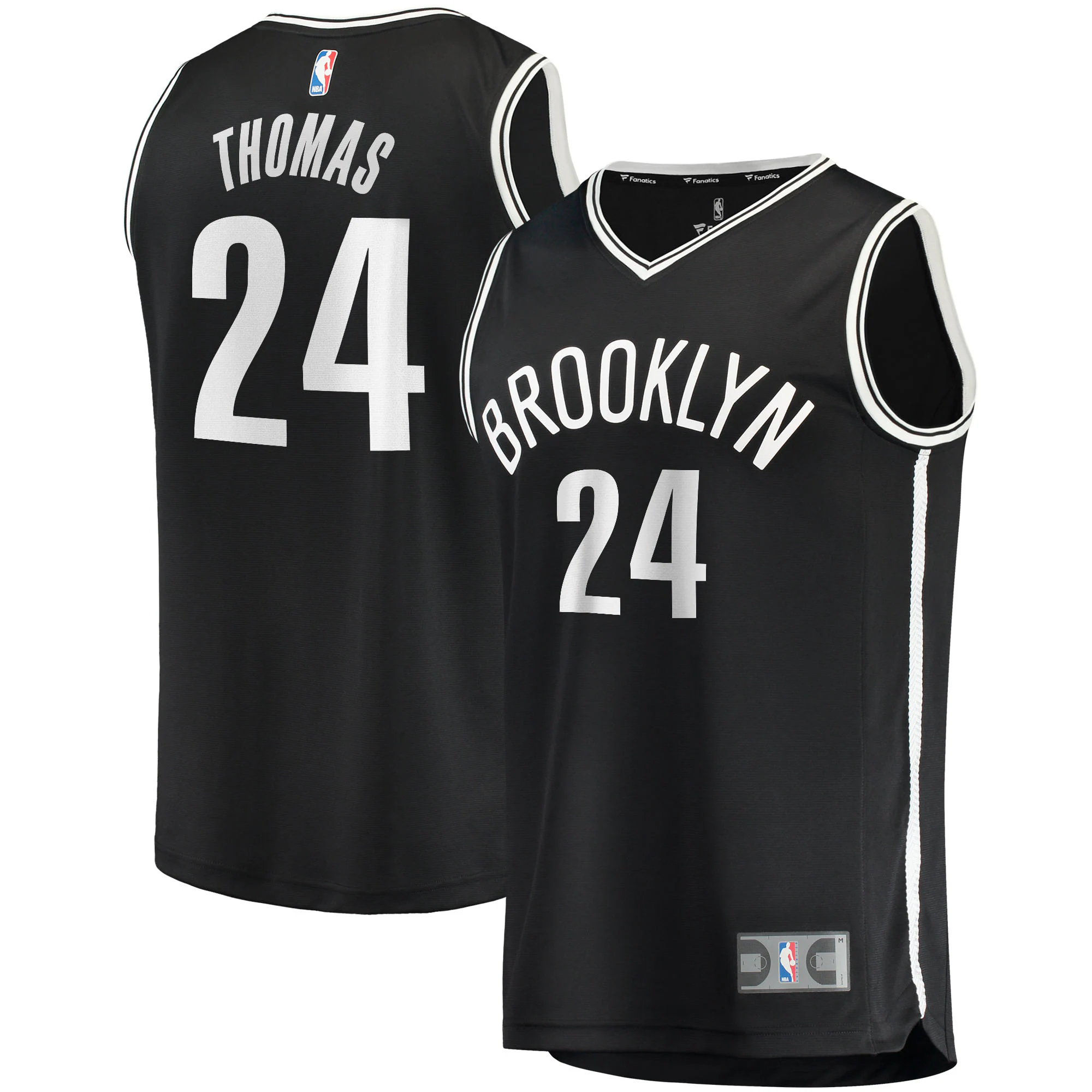 Cam Thomas Brooklyn Nets Fanatics Branded 2021/22 Fast Break Replica Basketball Jersey - Icon Edition - Black