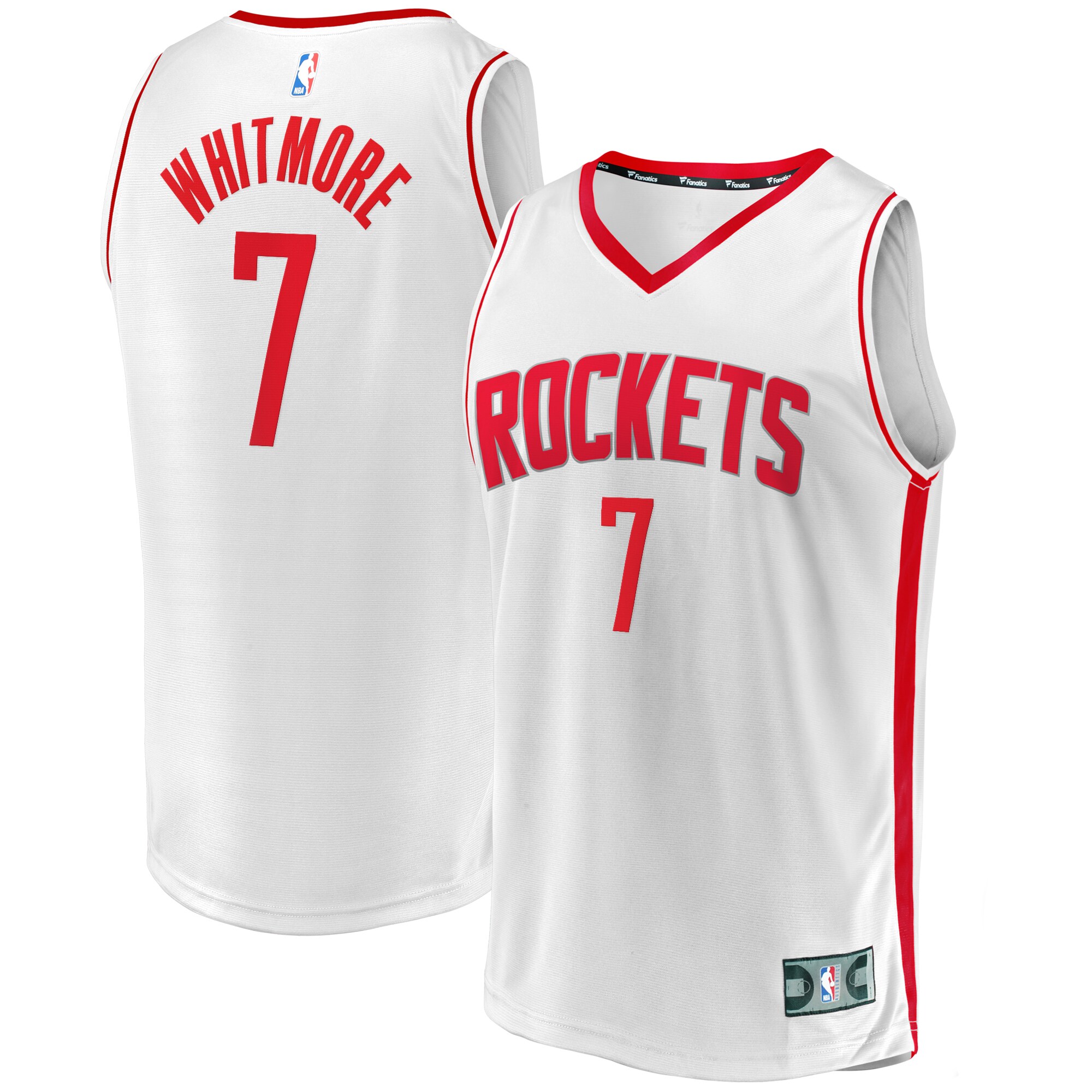 Cam Whitmore Houston Rockets Fanatics Fast Break Replica Player Basketball Jersey - Association Edition - White