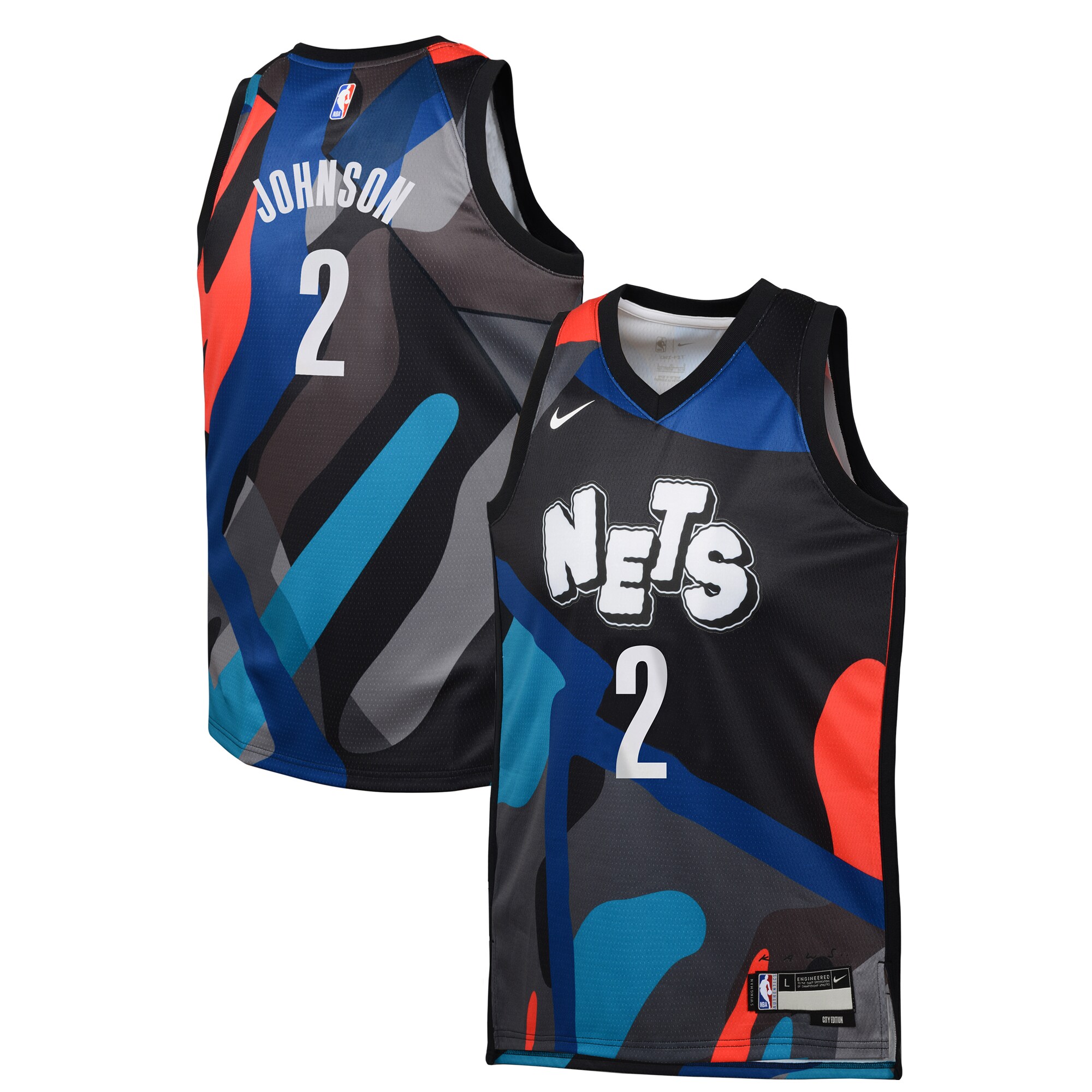 Cameron Johnson Brooklyn Nets Youth Swingman Replica Basketball Jersey - City Edition - Black