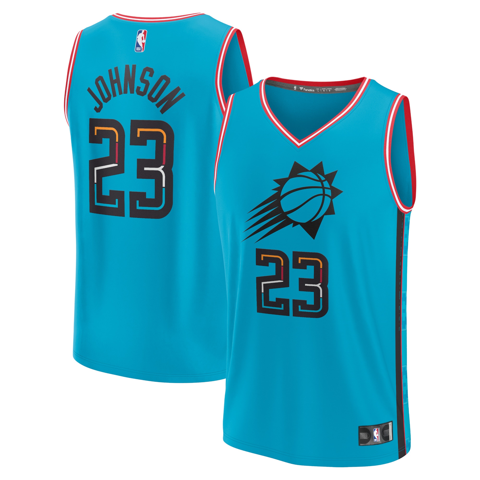 Cameron Johnson Phoenix Suns Fanatics Branded 2022/23 Fastbreak Jersey - City Edition - Turquoise