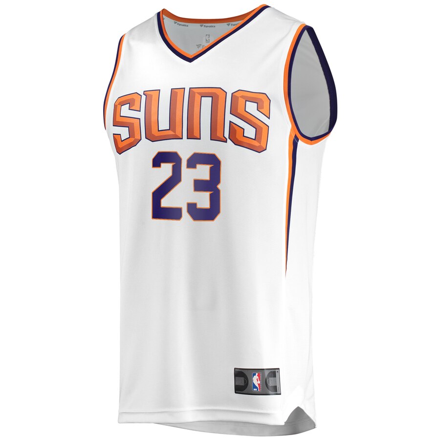Alternative view of Cameron Johnson Phoenix Suns Fanatics Branded Youth Fast Break Replica Basketball Jersey White - Association Edition