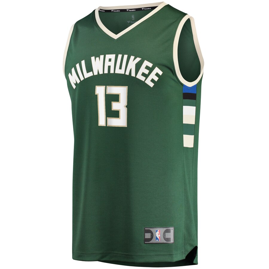 Alternative view of Cameron Reynolds Milwaukee Bucks Fanatics Branded Youth Fast Break Replica Player Basketball Jersey - Icon Edition - Hunter Green