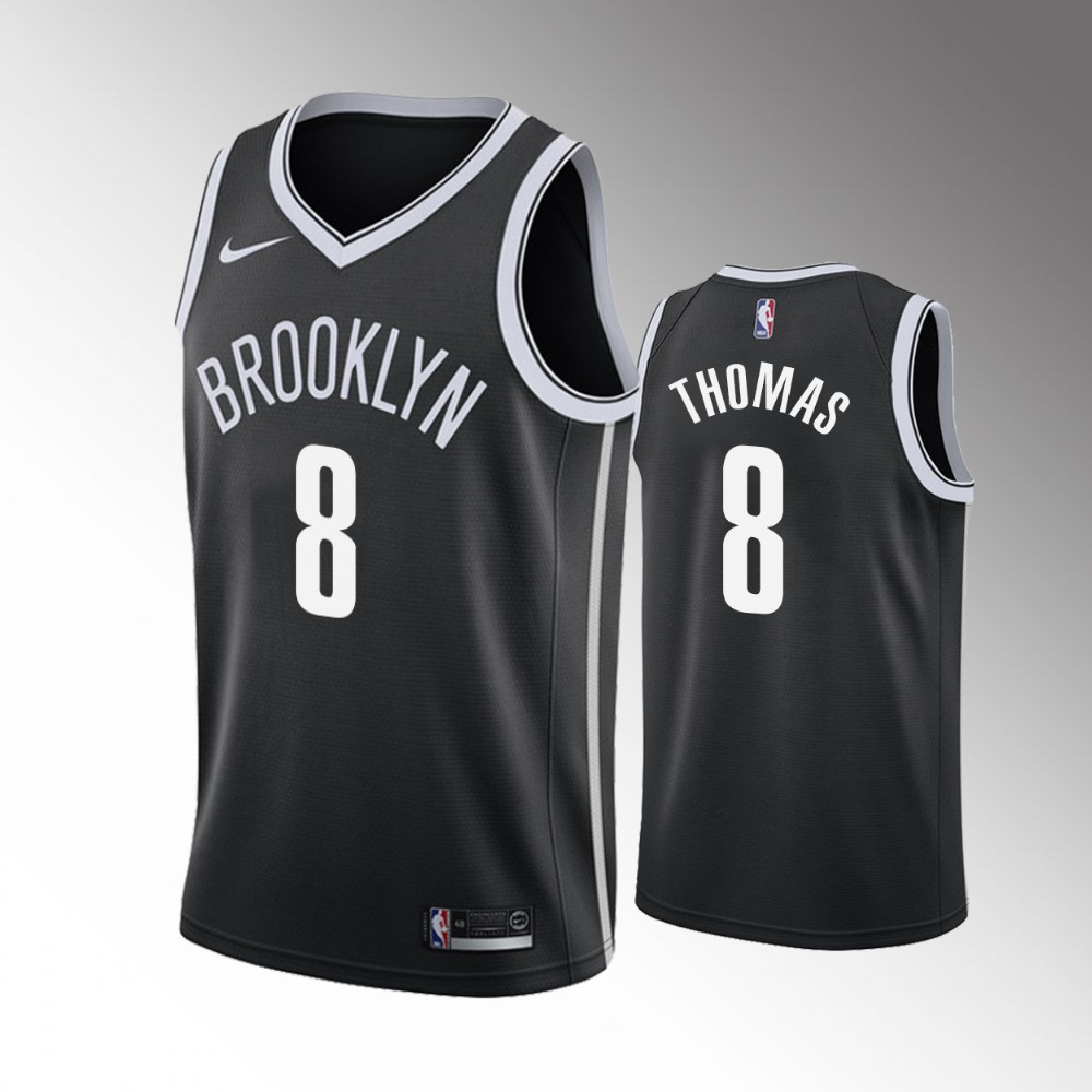 Cameron Thomas Brooklyn Nets 2021 Icon Edition Black 2021 Nba Draft Basketball Jersey