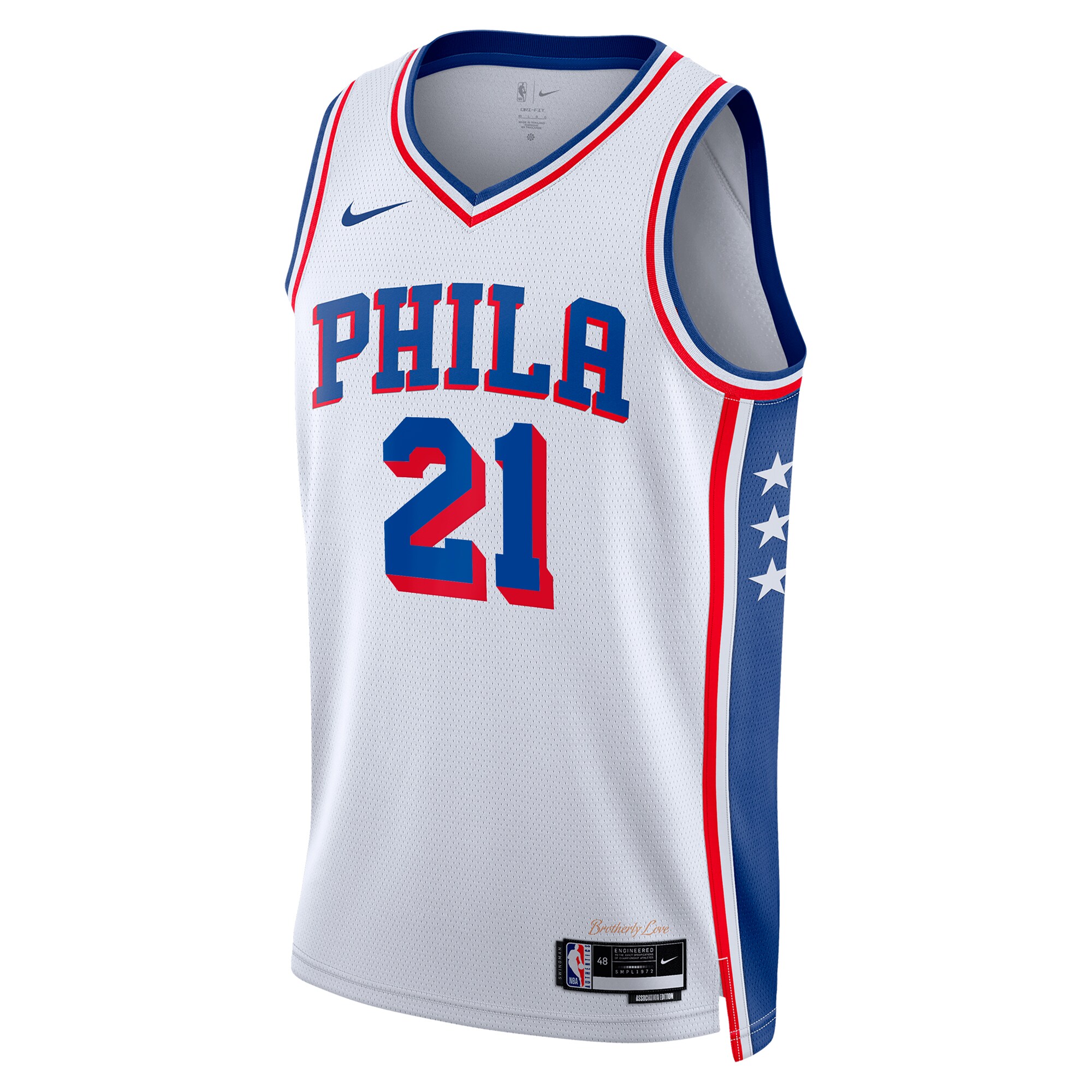 Alternative view of Camiseta Association Swingman de los Philadelphia 76ers - Blanco - Joel Embiid - Unisex - JS192 