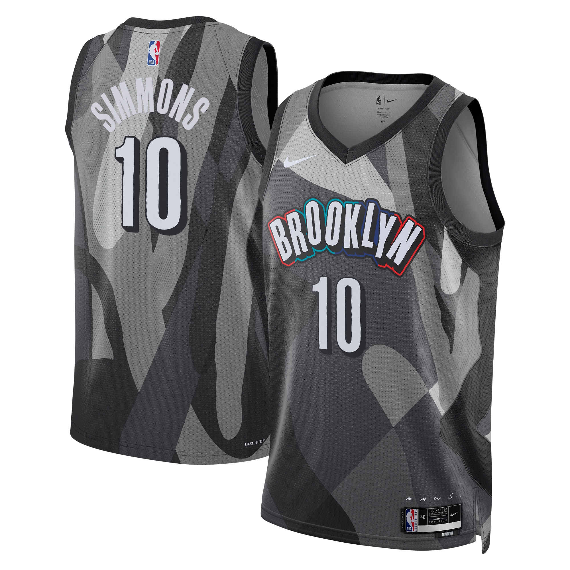Camiseta City Edition Swingman de los Brooklyn Nets 2024 - Plateada - Ben Simmons - Unisex - JS268 