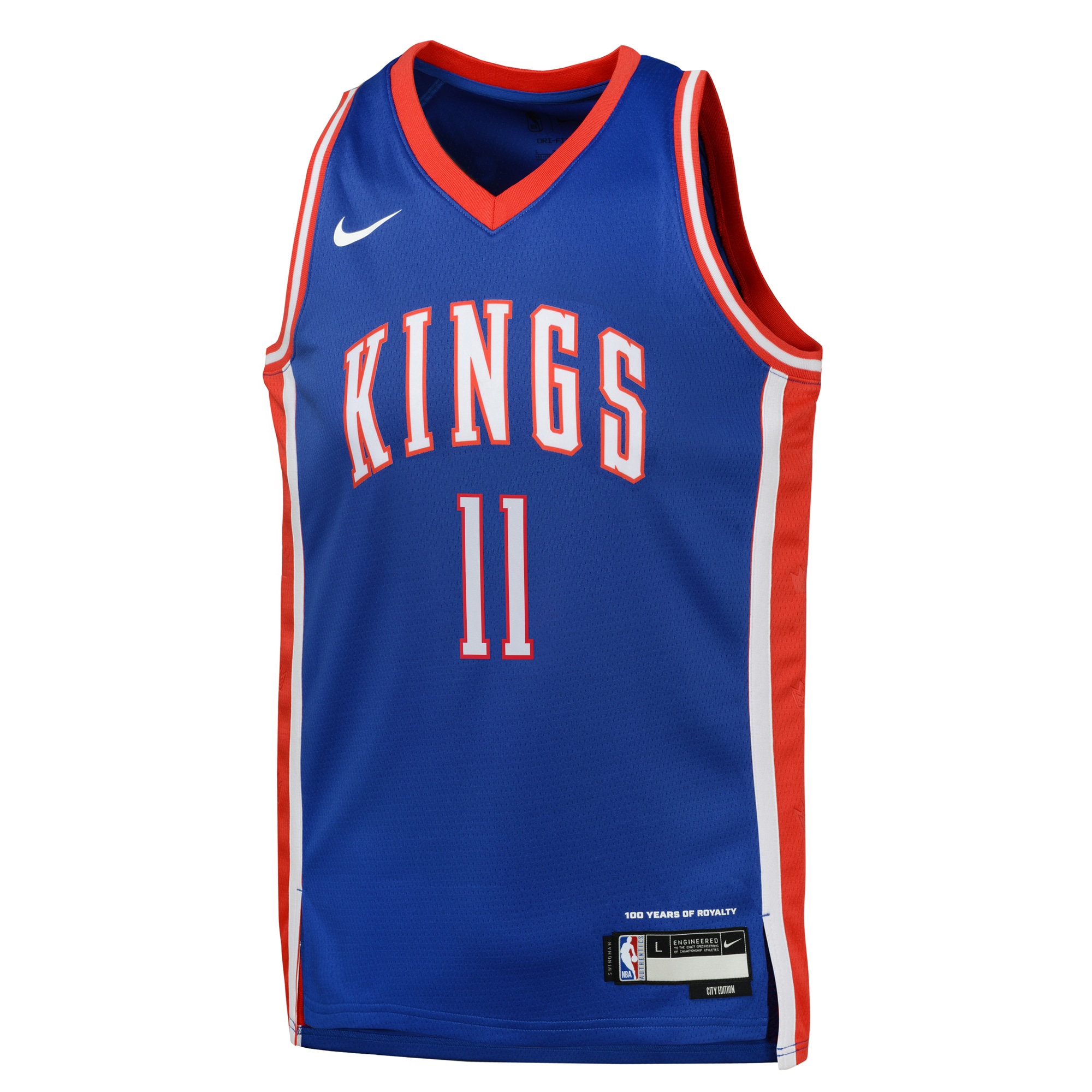 Alternative view of Camiseta City Edition Swingman de los Sacramento Kings 2024 - Azul - Domantas Sabonis - Jóvenes - JS925 