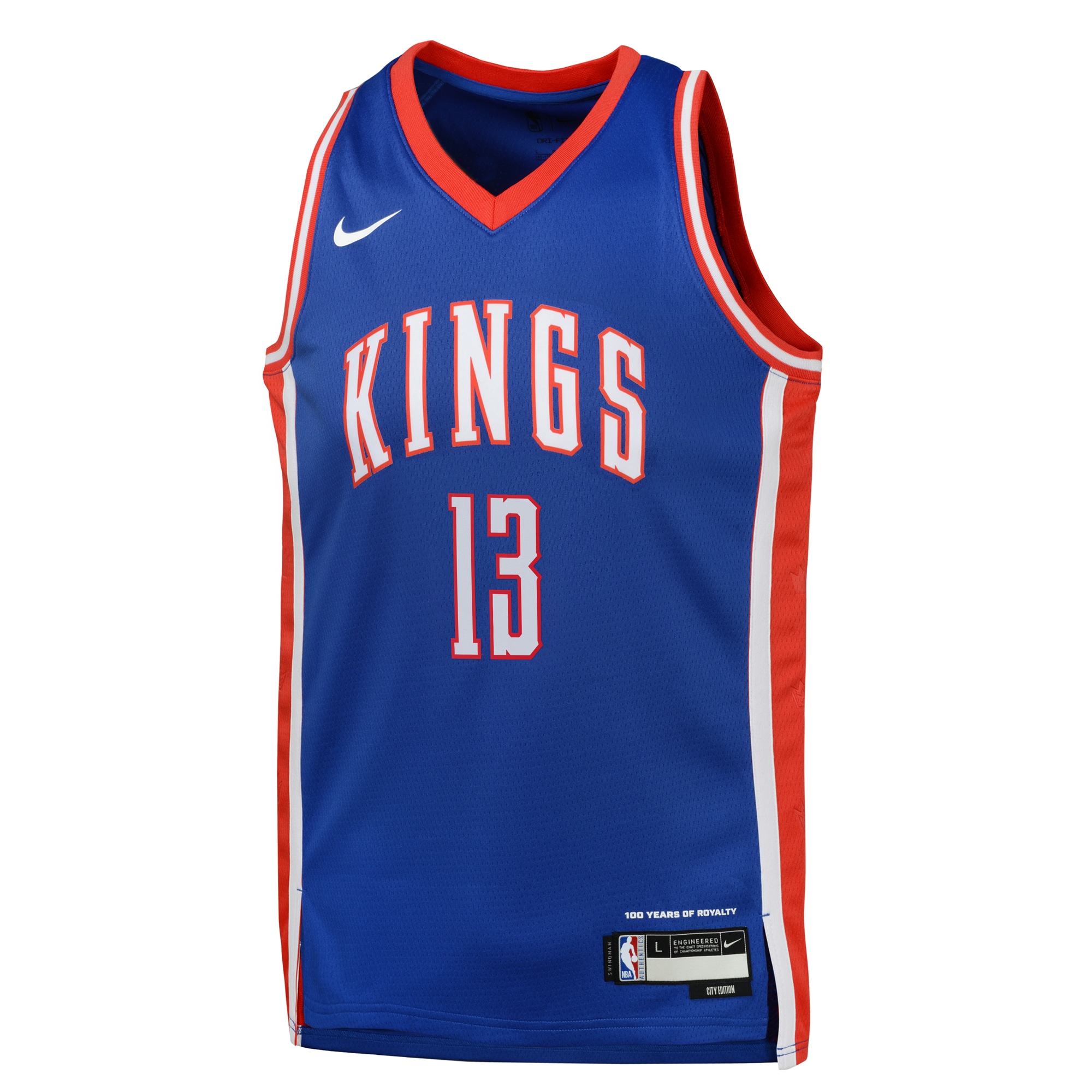 Alternative view of Camiseta City Edition Swingman Sacramento Kings 2024 - Azul - Keegan Murray - Juvenil - JS690 