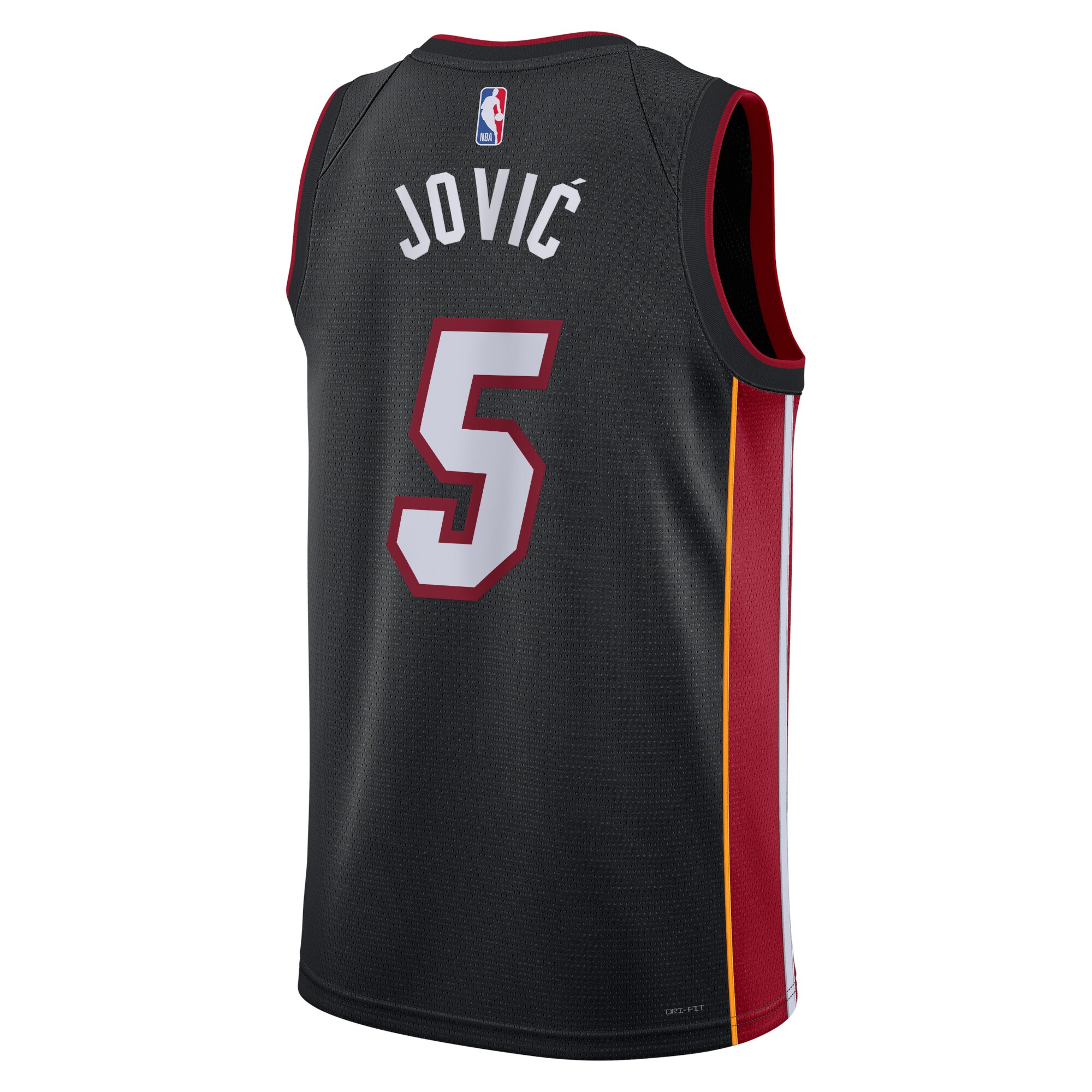 Alternative view of Camiseta Icon Edition Swingman de los Miami Heat - Negro - Nikola Jović - Unisex - JS727 