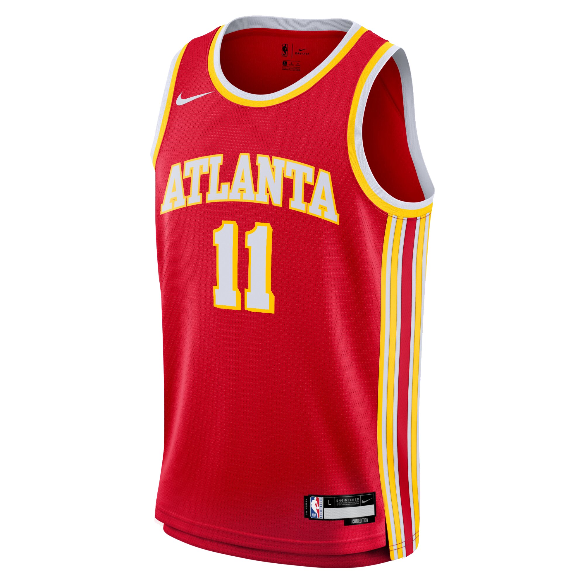 Alternative view of Camiseta Icon Swingman de los Atlanta Hawks - Juvenil - Trae Young 11 - JS717 