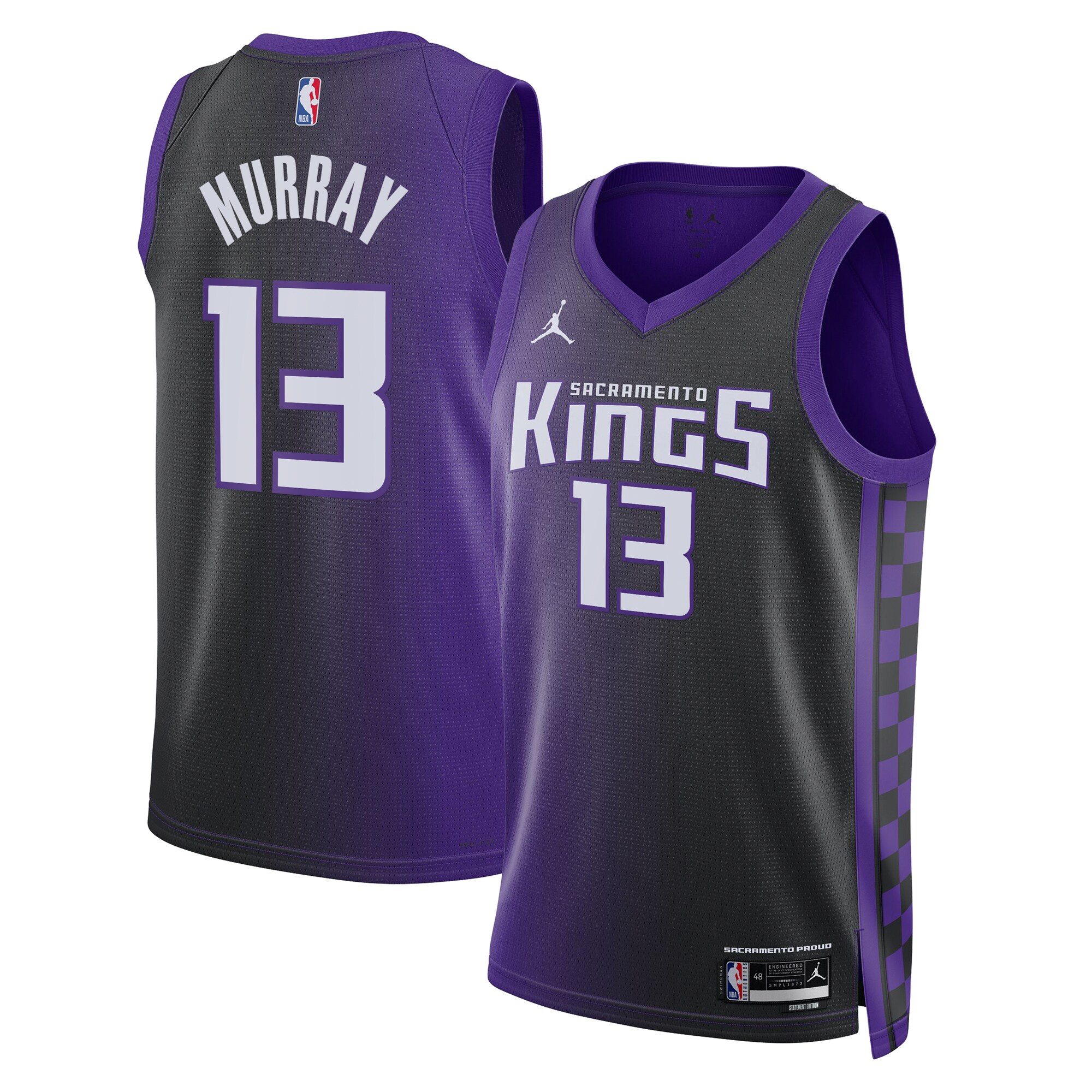 Camiseta Sacramento Kings Jordan Statement Brand Statement Edition - Púrpura - Keegan Murray - Unisex - JS694 