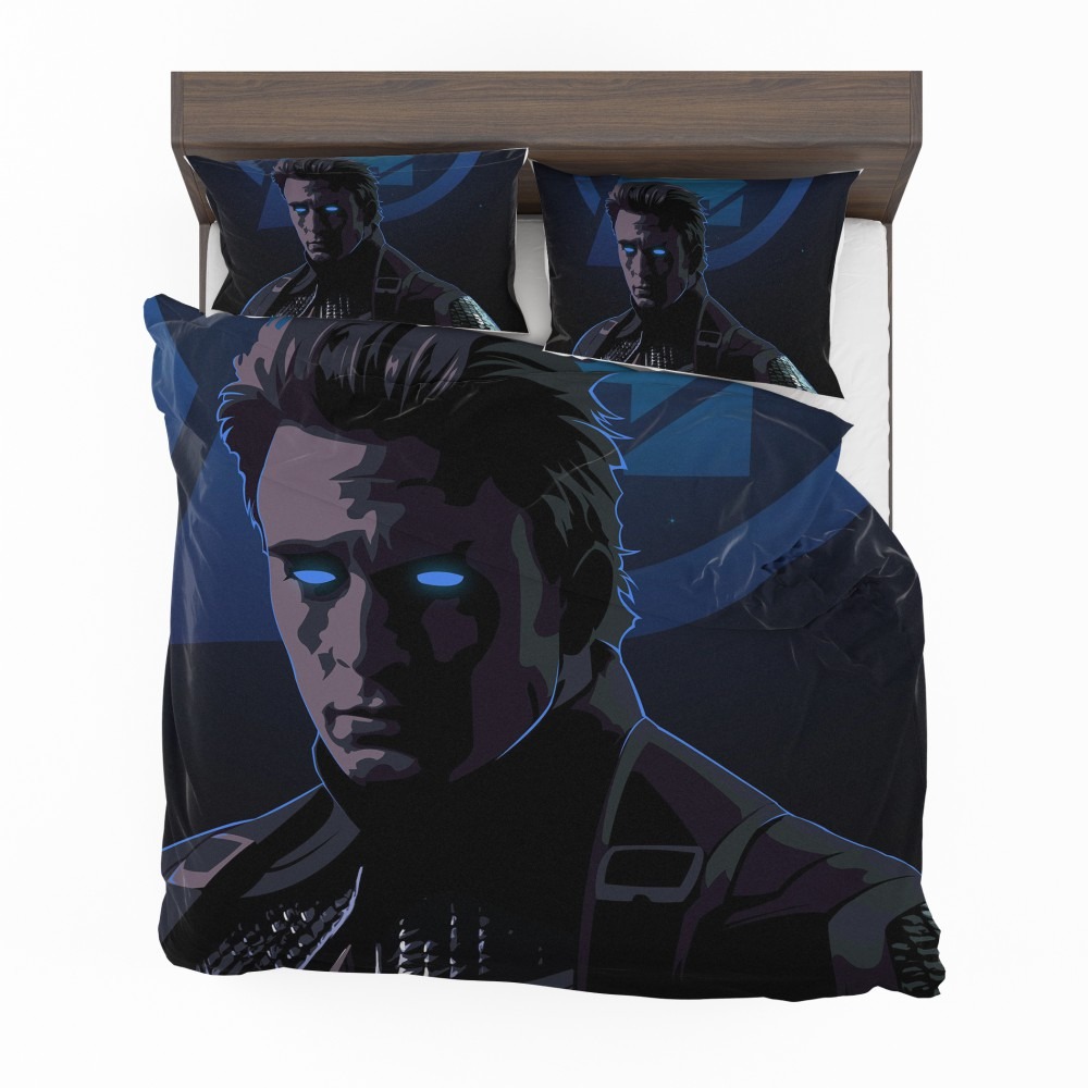 Alternative view of Captain America Avengers Endgame Movie Marvel Comics Bedding Set - Custom Bedding Set