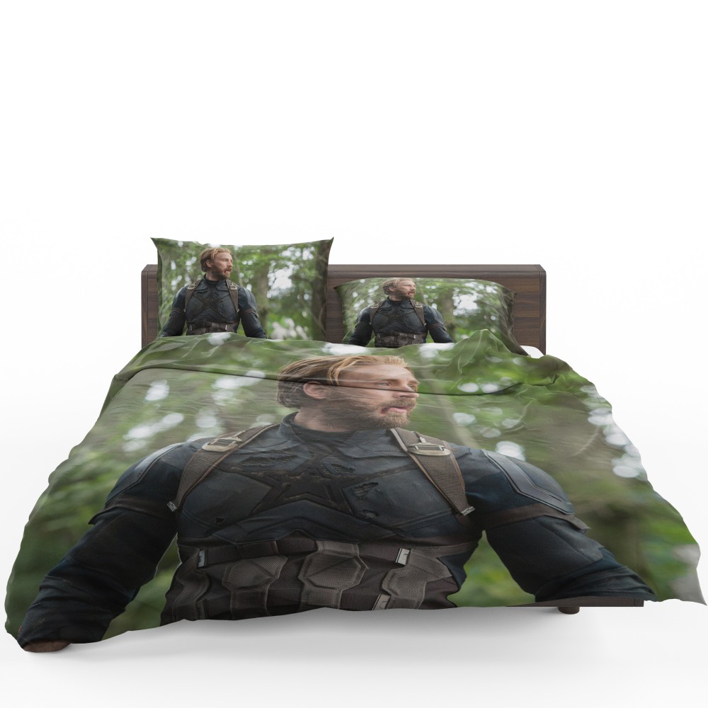 Alternative view of Captain America Chris Evans Avengers Infinity War Bedding Set - Custom Bedding Set