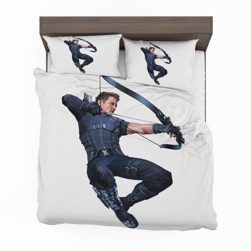Alternative view of Captain America Civil War Movie Hawkeye Jeremy Renner Bedding Set - Custom Bedding Set