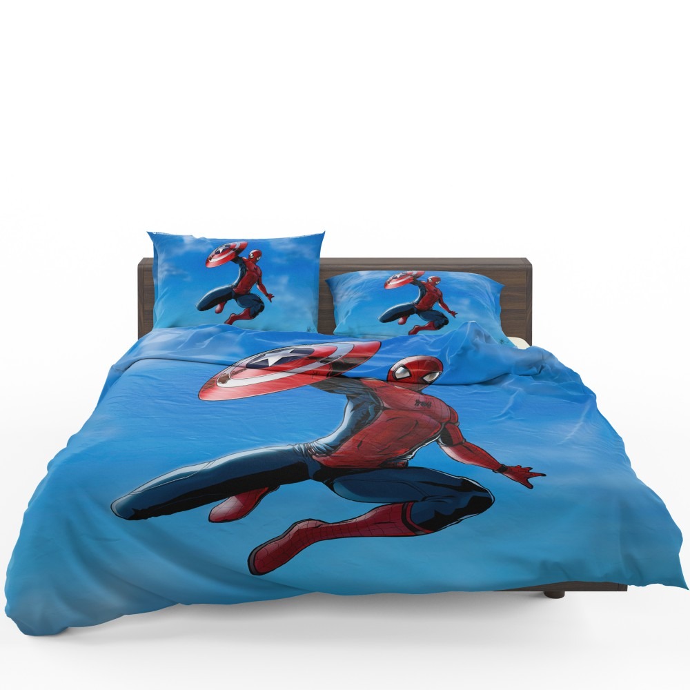 Captain America Civil War Movie Spider-Man Bedding Set - Custom Bedding Set