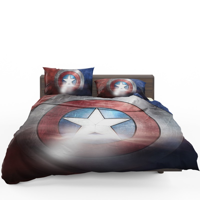 Captain America Shield American Marvel Bedding Set - Custom Bedding Set
