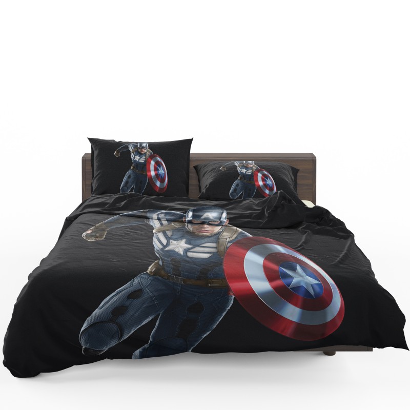 Captain America Superheroes Marvel Comics Bedding Set - Custom Bedding Set