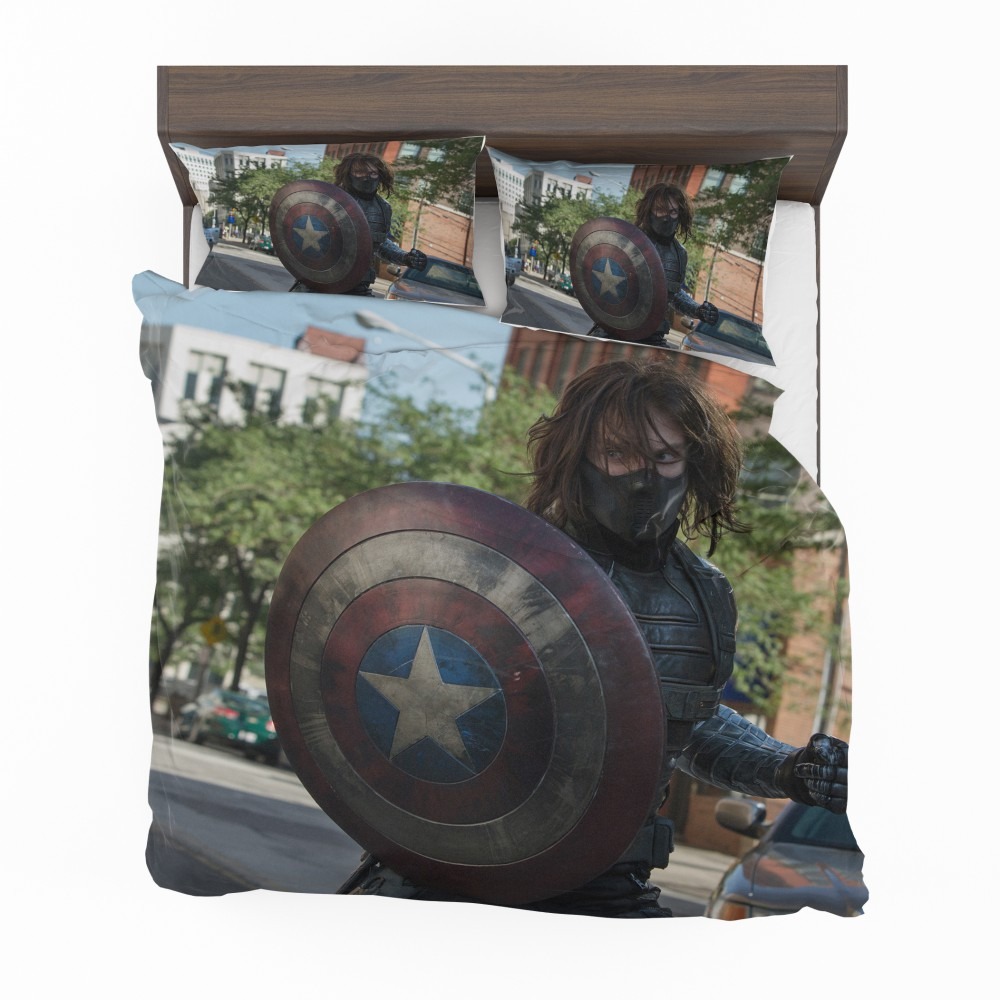 Alternative view of Captain America The Winter Soldier Movie Bedding Set - Custom Bedding Set