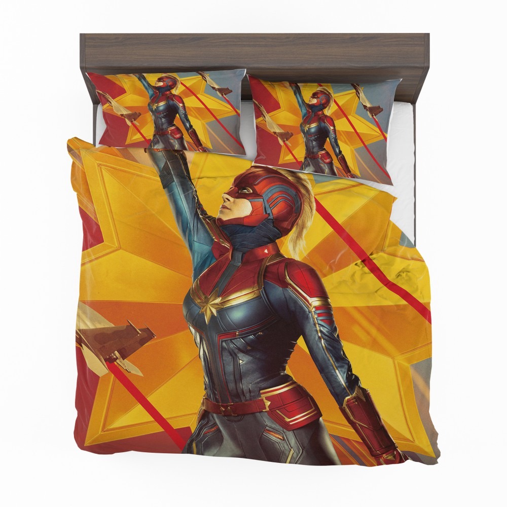 Alternative view of Captain Marvel Movie Brie Larson Avenger Bedding Set - Custom Bedding Set