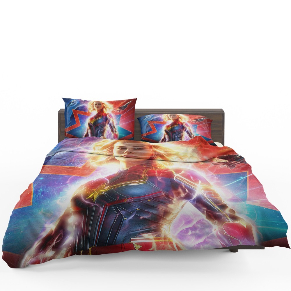 Captain Marvel Movie Brie Larson MCU Bedding Set - Custom Bedding Set