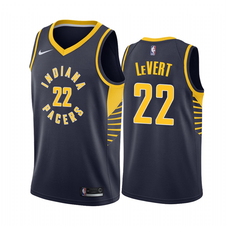 Caris Levert Indiana Pacers 2020-21 Icon Edition Navy #22 Basketball Jersey 2021 Trade