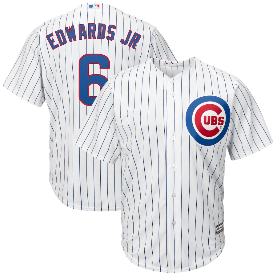 Carl Edwards Jr. Chicago Cubs Majestic Home Cool Base Replica Player Baseball Jersey - White