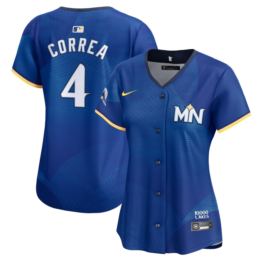 Carlos Correa 4 Minnesota Twins 2024 City Connect Limited Women Jersey - Royal 