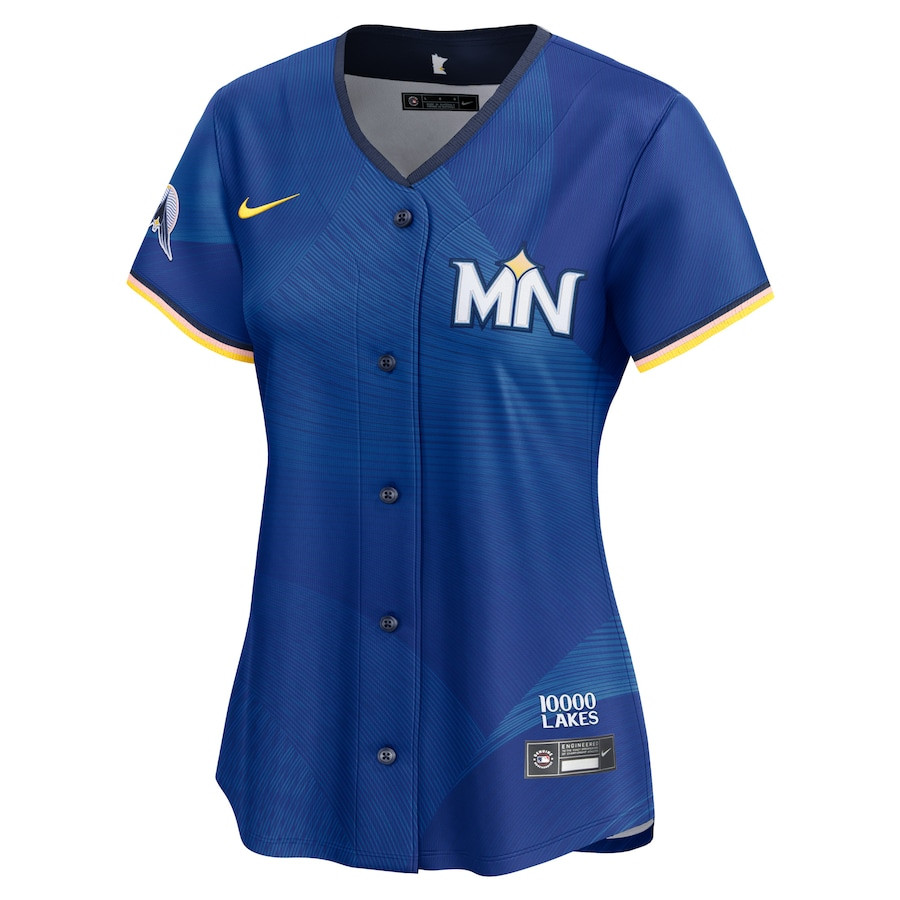Alternative view of Carlos Correa 4 Minnesota Twins 2024 City Connect Limited Women Jersey - Royal 