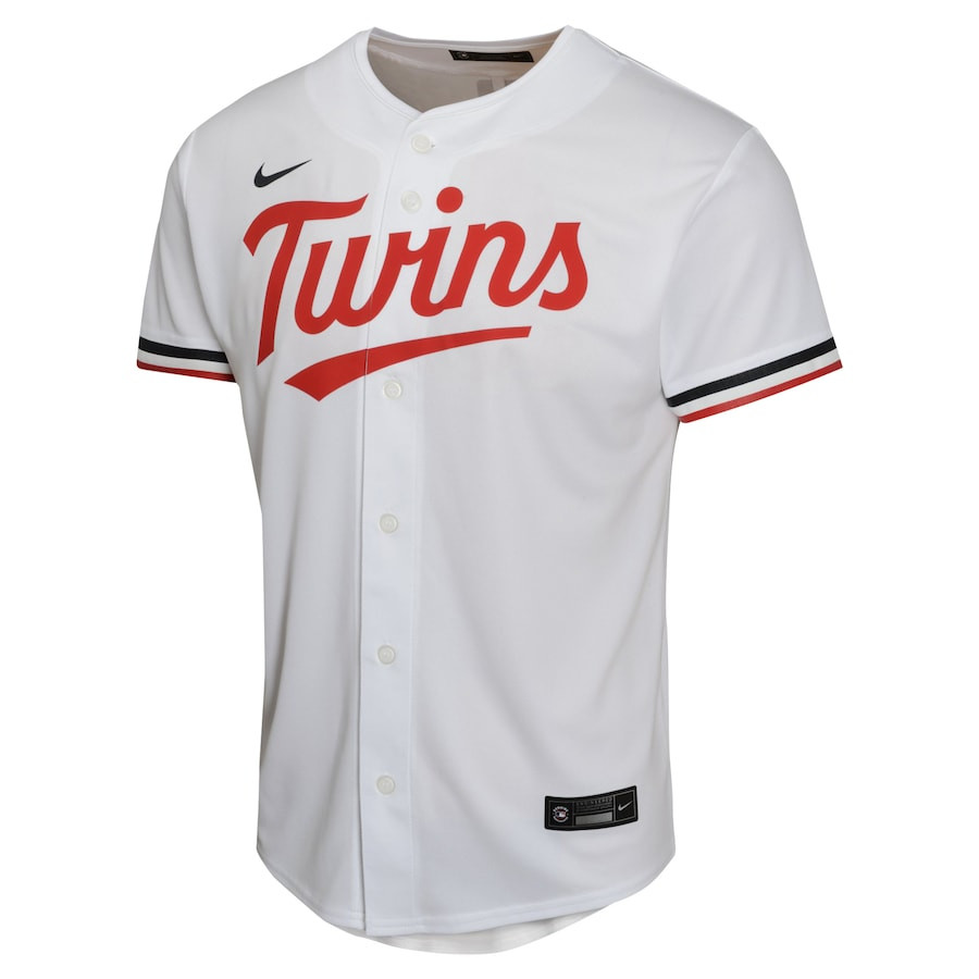 Alternative view of Carlos Correa 4 Minnesota Twins Home Game Player YOUTH Jersey - White 