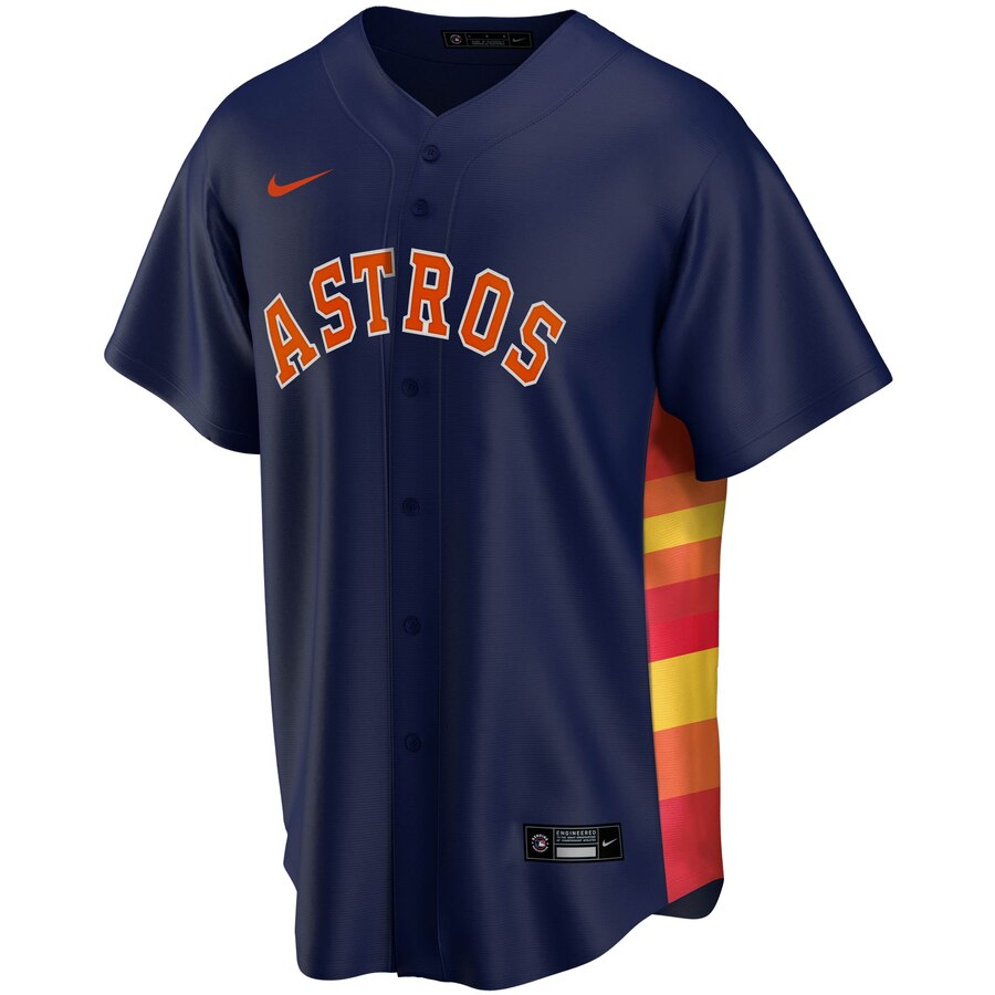 Alternative view of Carlos Correa Houston Astros Alternate 2020 Replica Player Baseball Jersey ÃƒÂ¢Ã¢â€šÂ¬Ã¢â‚¬Å“ Navy