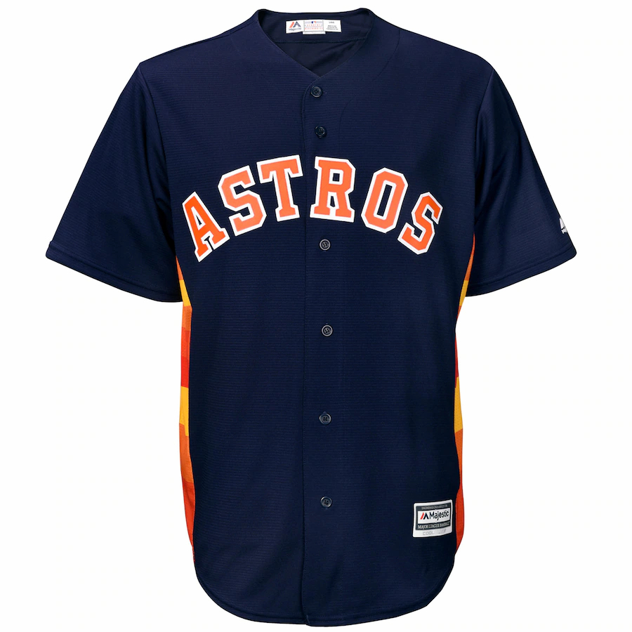 Alternative view of Carlos Correa Houston Astros Majestic Official Cool Base Player Baseball Jersey - Navy