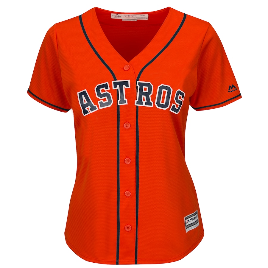 Alternative view of Carlos Correa Houston Astros Majestic Women's Cool Base Player Baseball Jersey - Orange