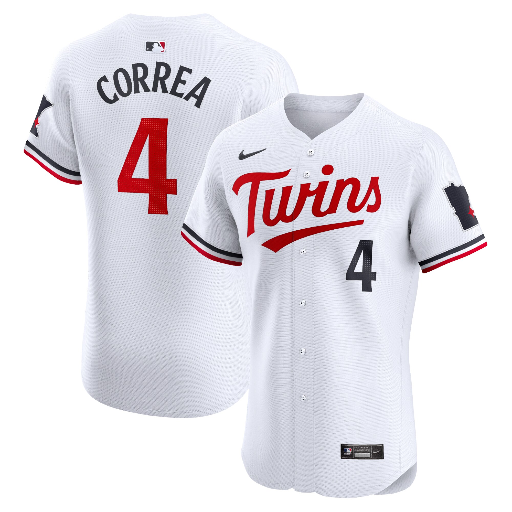 Carlos Correa Minnesota Twins Home Elite Baseball Jersey - White
