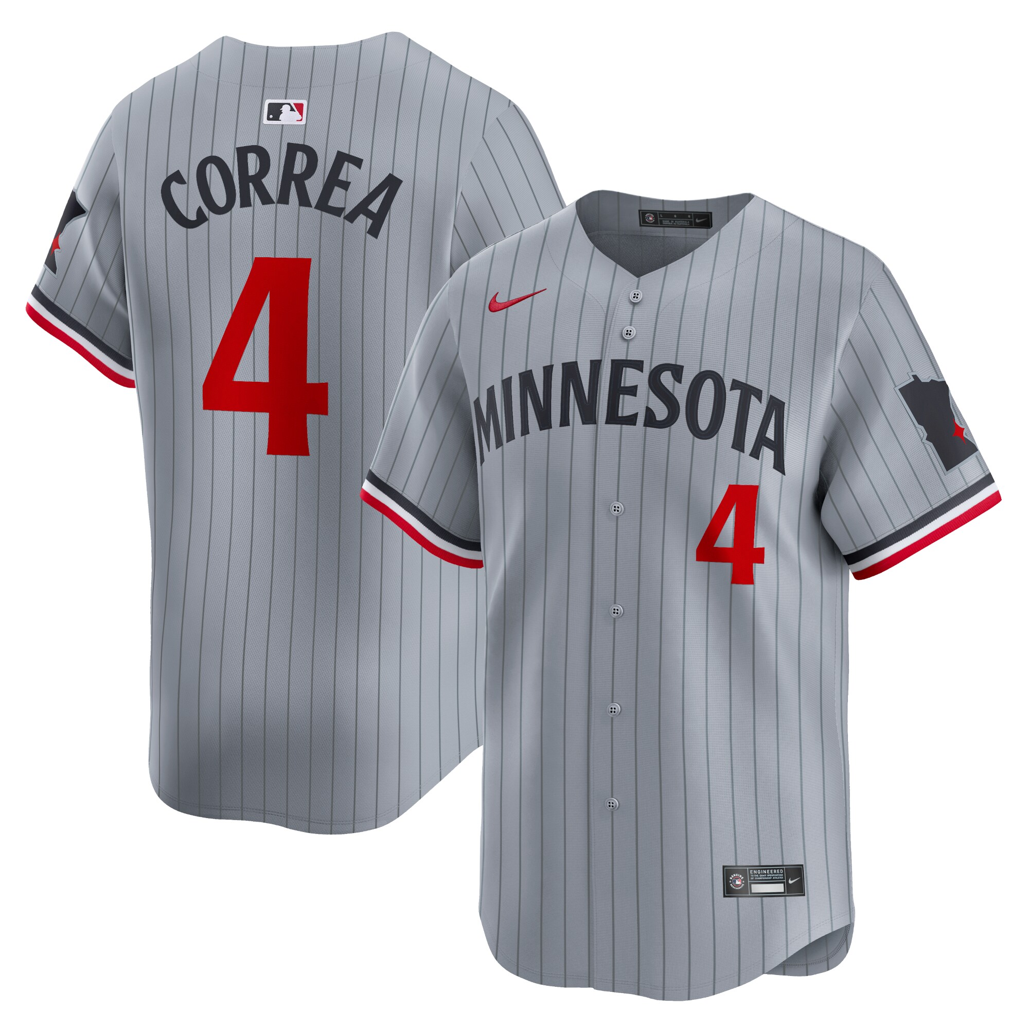 Carlos Correa Minnesota Twins Road Limited Player Baseball JerseyÃƒâ€šÃ‚Â ÃƒÂ¢Ã¢â€šÂ¬Ã¢â‚¬Å“ Gray