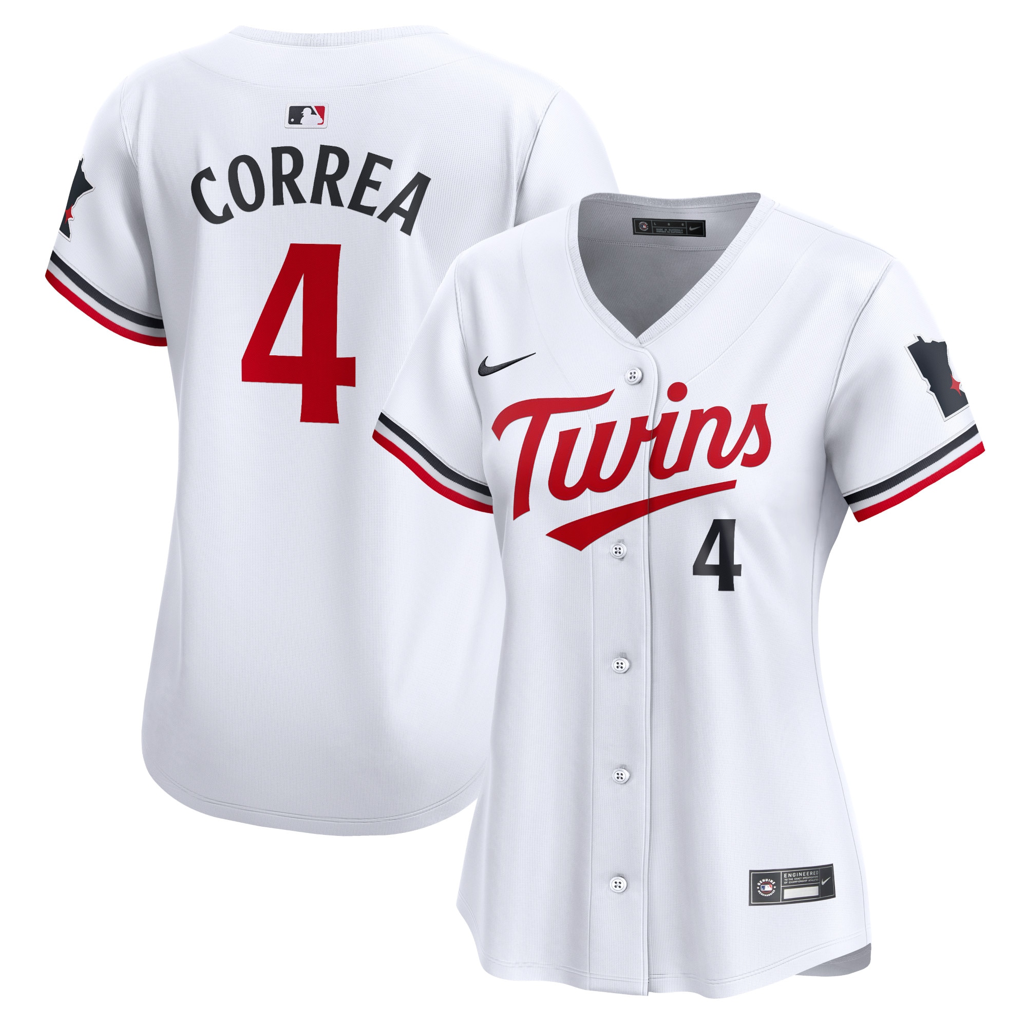 Carlos Correa Minnesota Twins Women's Home Limited Player Baseball Jersey - White