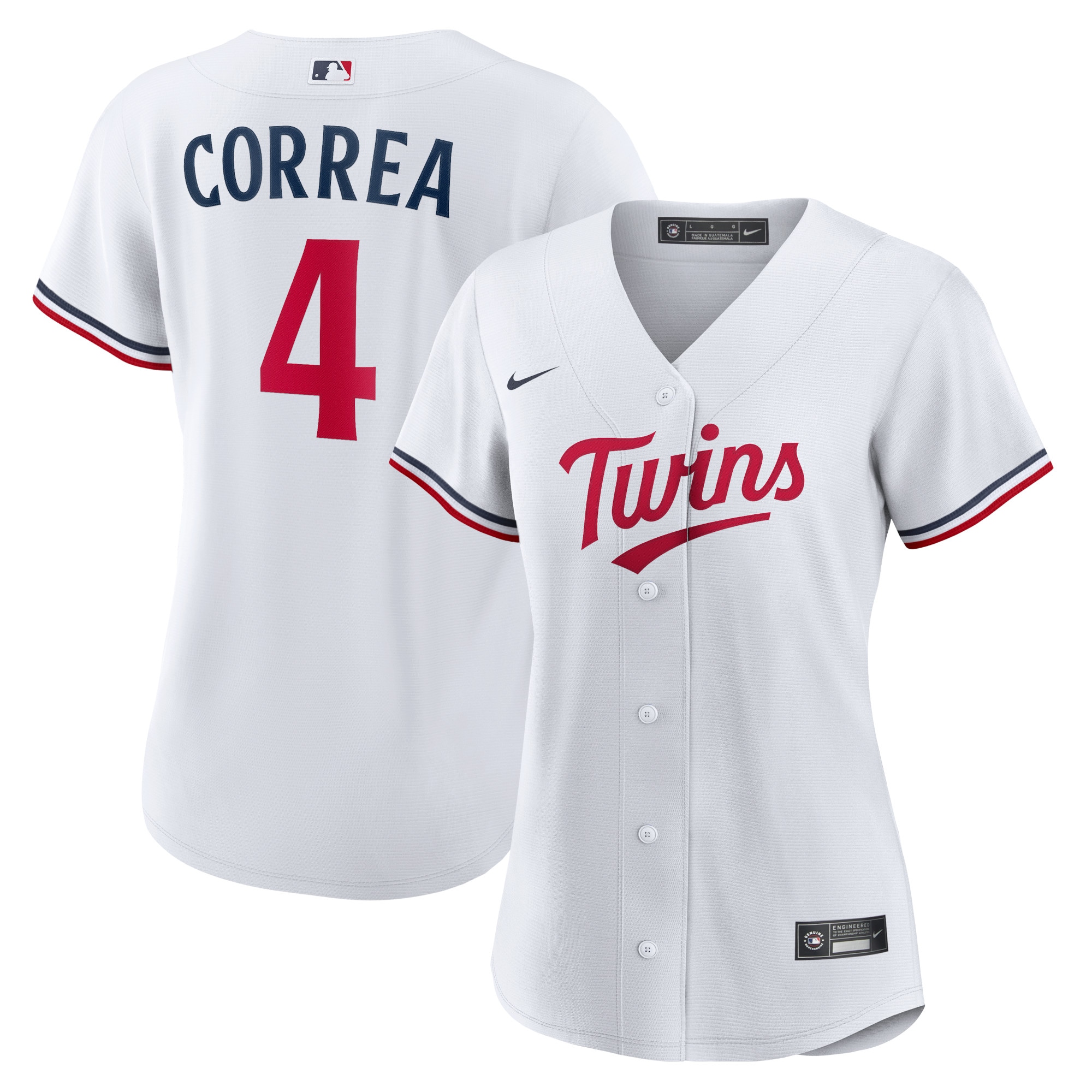 Carlos Correa Minnesota Twins Women’s Home Replica Player Baseball Jersey – White