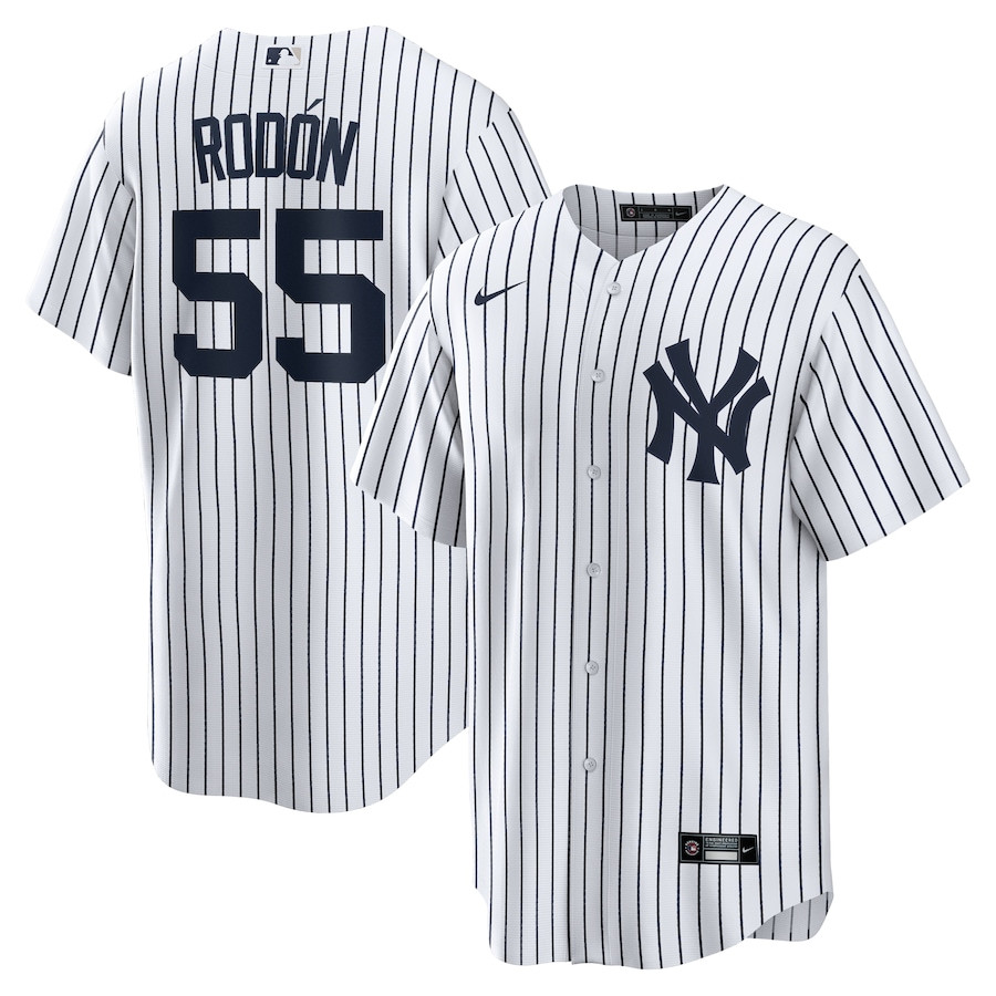 Carlos Rodon 55 New York Yankees Home Men Baseball Jersey - White 