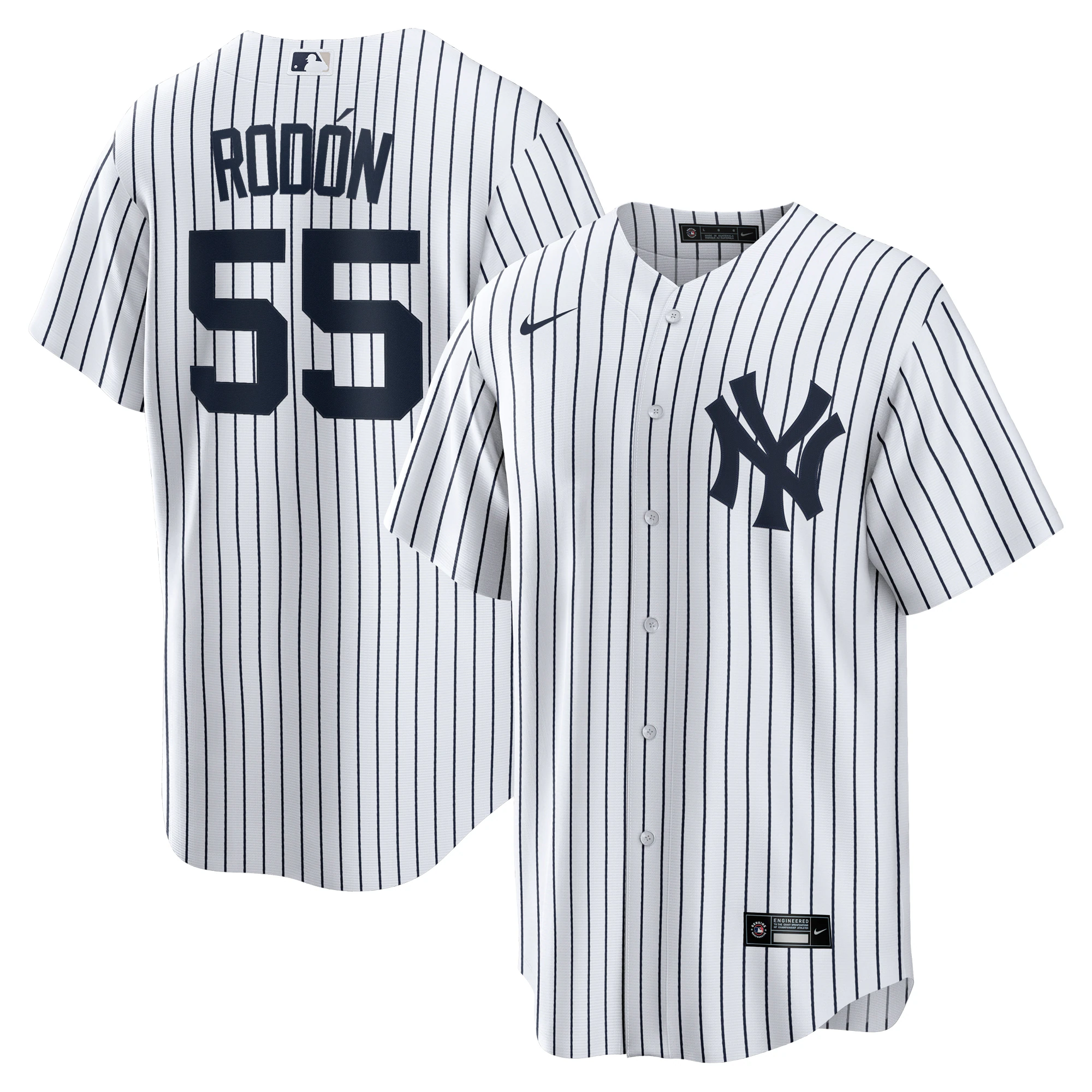 Carlos Rodon New York Yankees Home Official Player Baseball Jersey - White/navy