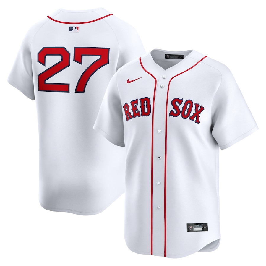 Carlton Fisk 27 Boston Red Sox Home Limited Player Men Baseball Jersey - White