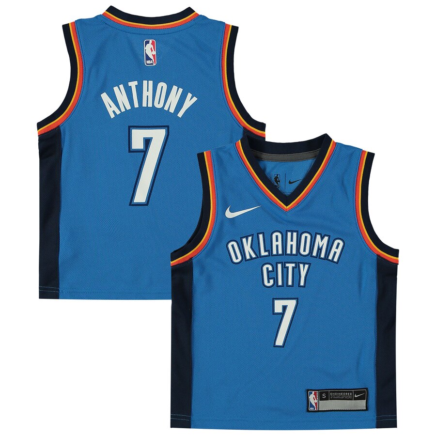 Carmelo Anthony Oklahoma City Thunder Preschool Replica Basketball Jersey Blue - Icon Edition