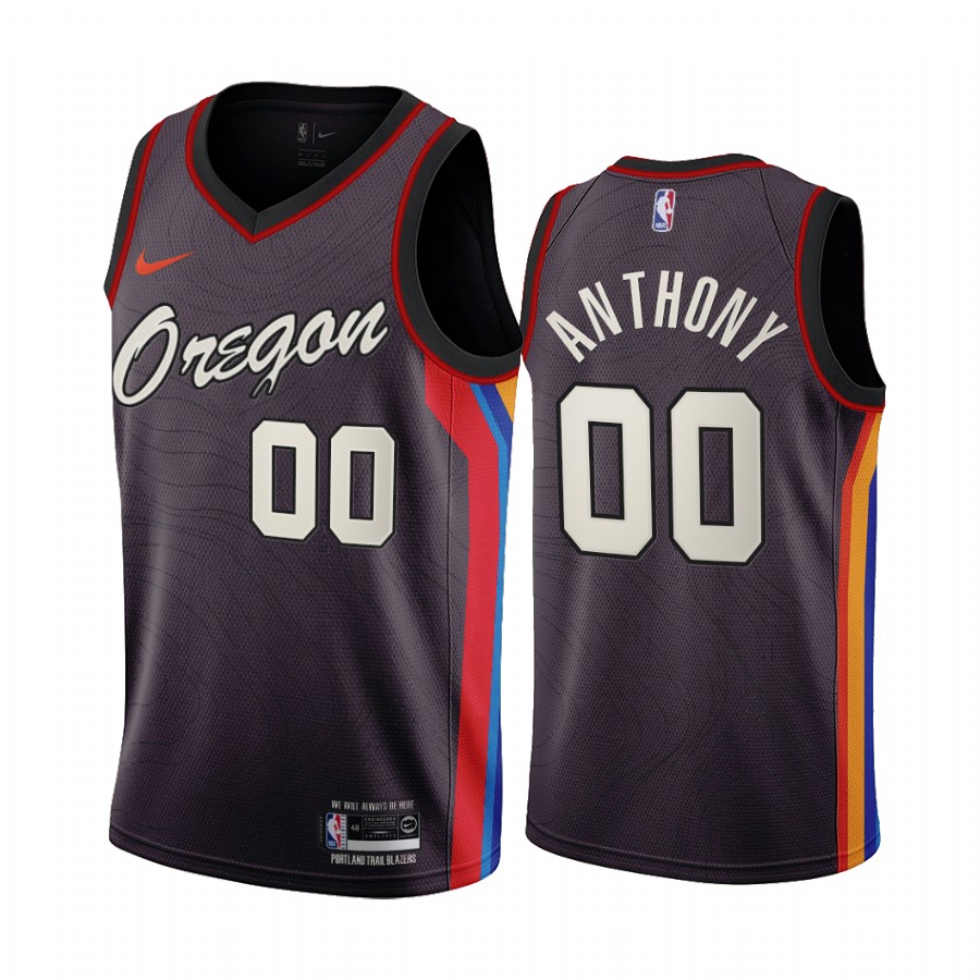 Carmelo Anthony Portland Trail Blazers Chocolate City Edition Oregon 2020-21 Basketball Jersey