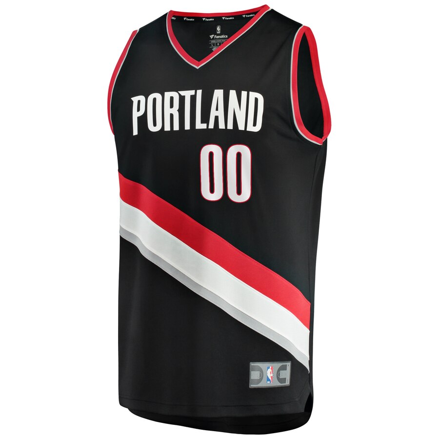 Alternative view of Carmelo Anthony Portland Trail Blazers Fanatics Branded 2019/20 Fast Break Replica Player Basketball Jersey Black - Icon Edition