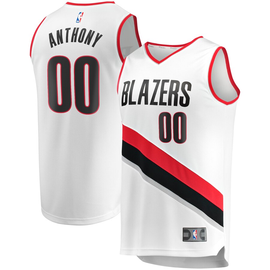 Carmelo Anthony Portland Trail Blazers Fanatics Branded 2019/20 Fast Break Replica Player Basketball Jersey White - Association Edition