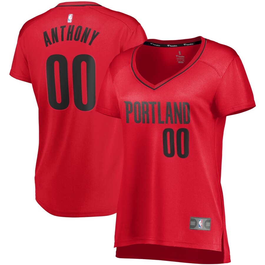Carmelo Anthony Portland Trail Blazers Fanatics Branded Women's 2019/20 Fast Break Replica Player Basketball Jersey Red - Statement Edition